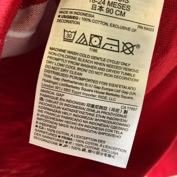 Baby Gap Red Santa Christmas Sweater 18-24 M - Picture 7 of 7